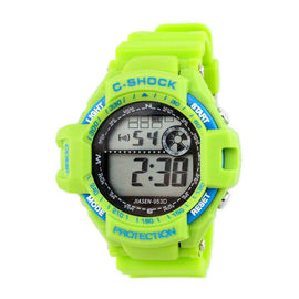 Silicone chống nước thể thao đa chức năng kỹ thuật số Đồng hồ Mens Quartz cổ tay Watch