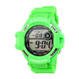 Silicone chống nước thể thao đa chức năng kỹ thuật số Đồng hồ Mens Quartz cổ tay Watch