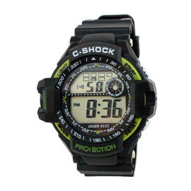 Silicone chống nước thể thao đa chức năng kỹ thuật số Đồng hồ Mens Quartz cổ tay Watch
