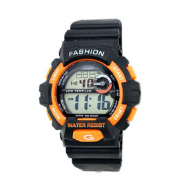 Ngoài trời dành cho người lớn Đen Strap kỹ thuật số cổ tay Watch hệ thống 24 Giờ, Chống nước
