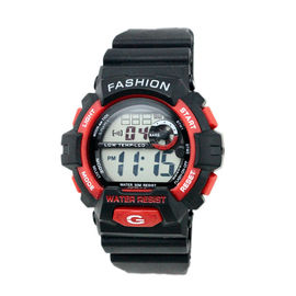 Ngoài trời dành cho người lớn Đen Strap kỹ thuật số cổ tay Watch hệ thống 24 Giờ, Chống nước