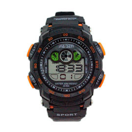 Đơn giản Đen Sport đa chức năng kỹ thuật số Mens Watches 3 ATM Waterproof