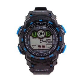 Đơn giản Đen Sport đa chức năng kỹ thuật số Mens Watches 3 ATM Waterproof