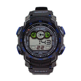 Đơn giản Đen Sport đa chức năng kỹ thuật số Mens Watches 3 ATM Waterproof