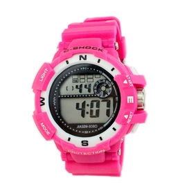 Colorful băng PVC đa chức năng kỹ thuật số nữ cổ tay Watch Professional
