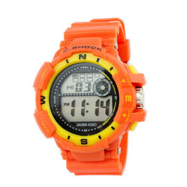 Colorful băng PVC đa chức năng kỹ thuật số nữ cổ tay Watch Professional