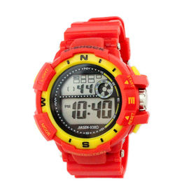 Colorful băng PVC đa chức năng kỹ thuật số nữ cổ tay Watch Professional