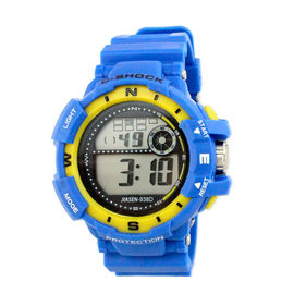 Colorful băng PVC đa chức năng kỹ thuật số nữ cổ tay Watch Professional