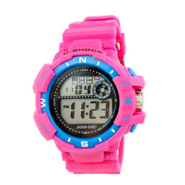 Colorful băng PVC đa chức năng kỹ thuật số nữ cổ tay Watch Professional