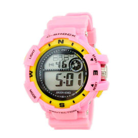 Colorful băng PVC đa chức năng kỹ thuật số nữ cổ tay Watch Professional