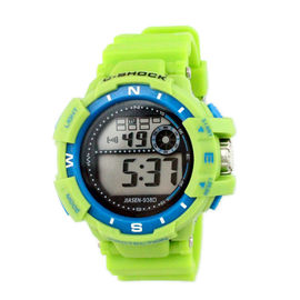 Colorful băng PVC đa chức năng kỹ thuật số nữ cổ tay Watch Professional