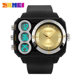 Ba Time Zone Waterproof Digital Watch, EL Backlight Chrono Đồng hồ bấm giờ