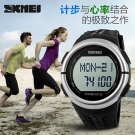 Thép không gỉ lại Heart Rate Sport Xem Waterproof Nhật Bản / Trung Quốc Phong trào